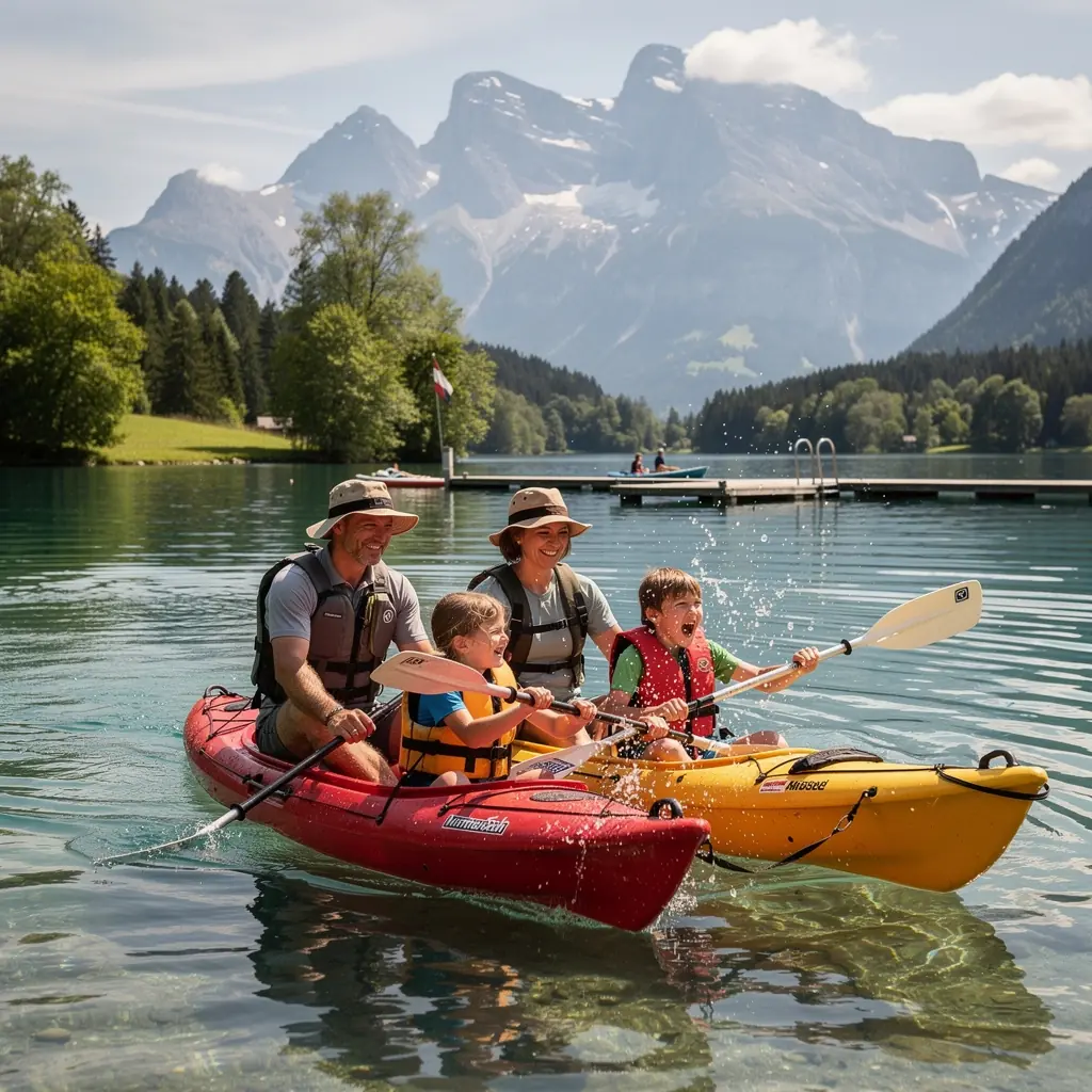 Einheimische genießen ein traditionelles Fest in einem charmanten deutschen Dorf.